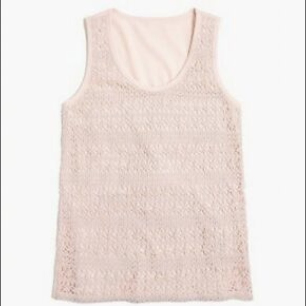 J.Crew - Crotchet Tank Top in Light Pink